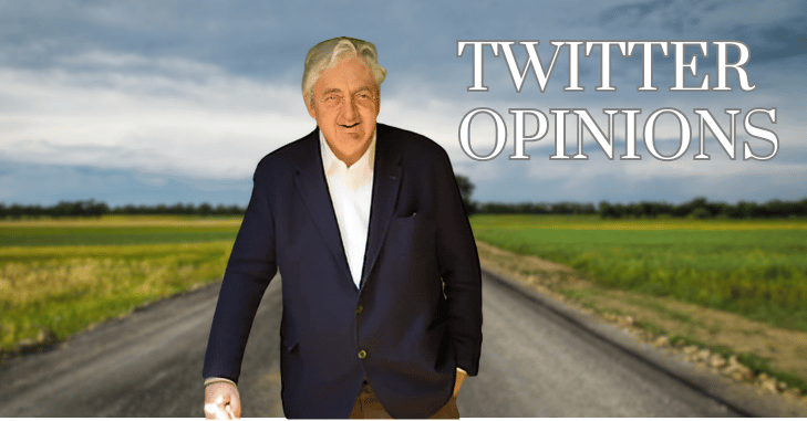 Reader scrolling opinion posts on a social media feed
