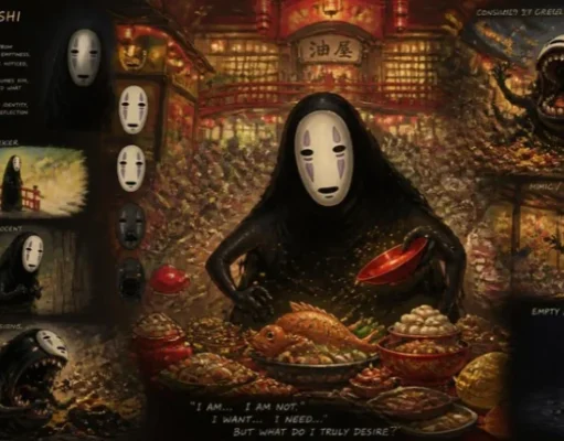 No Face in Spirited Away: Meaning, Identity, Greed, and Why He Changes No Face